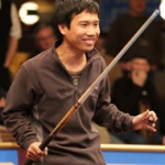Pagulayan was all smiles after taking the 9-ball title. (Photo by David Thomson-mediumpool.com)