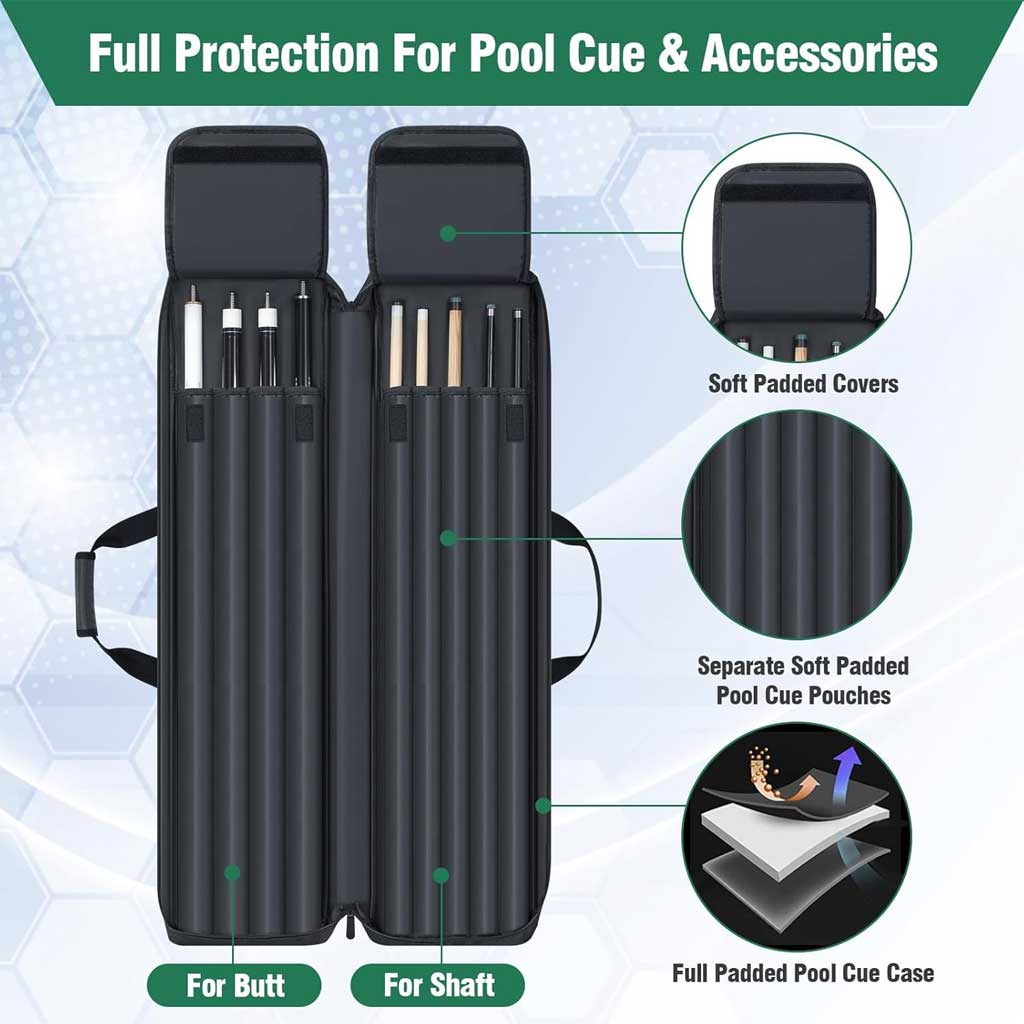 Pool Cue Case 4x5, Pool Cue Carrying Case - Image 3