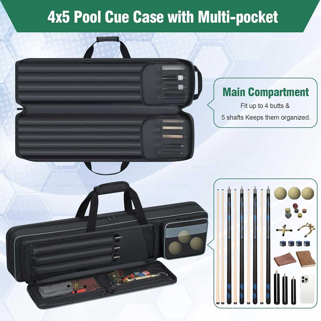 Pool Cue Case 4x5, Pool Cue Carrying Case - Image 4
